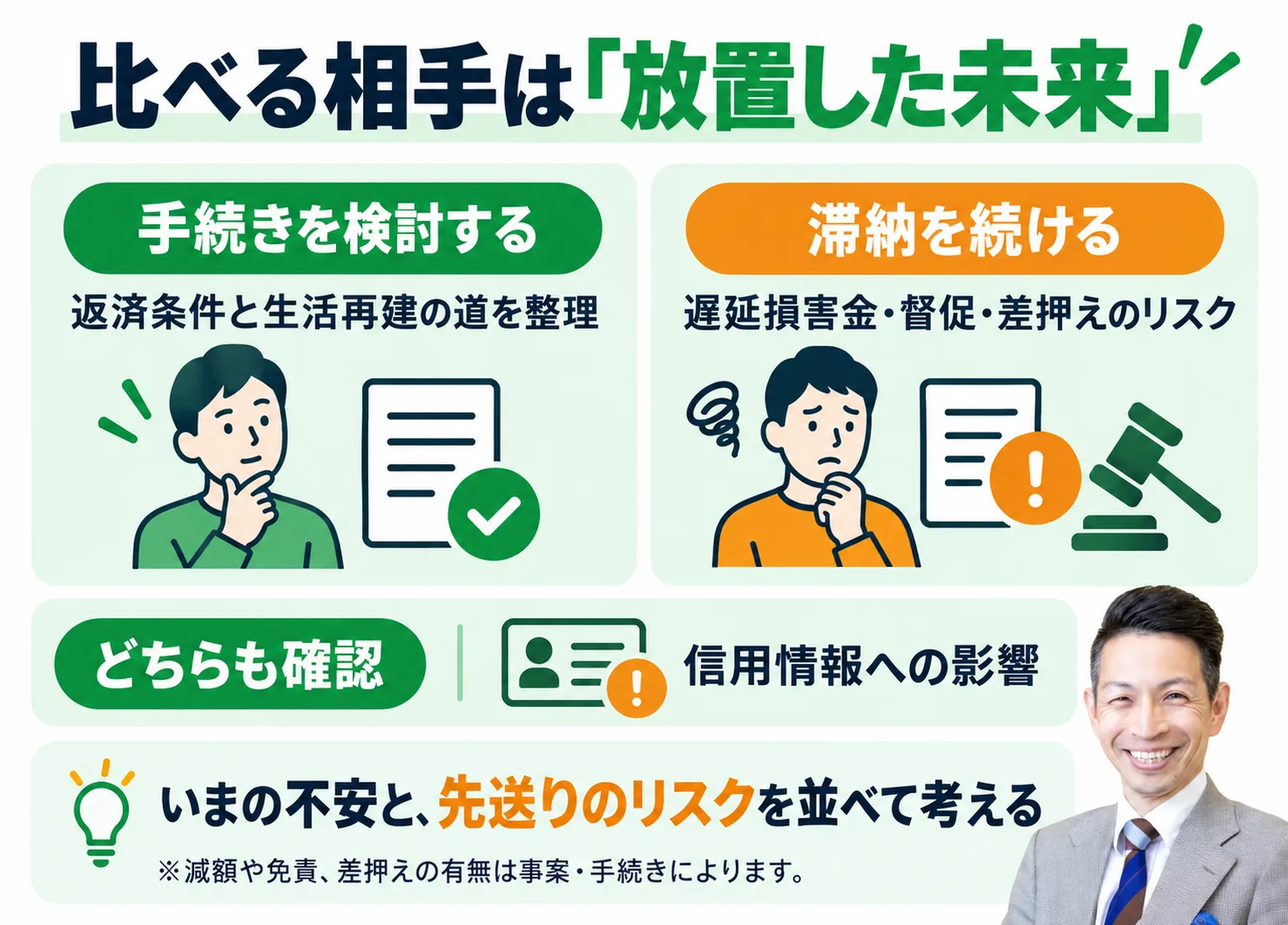 比べる相手は放置した未来という整理