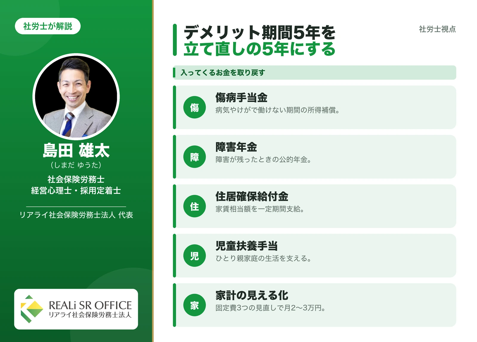 債務整理後の生活再建に使える公的支援