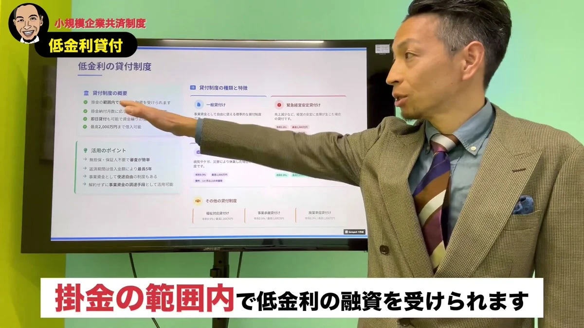 島田社会保険労務士による小規模企業共済の貸付制度解説